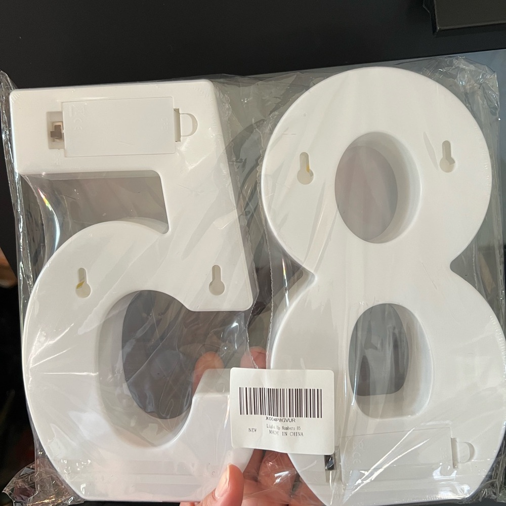 White Number 85 LED Marquee Sign - Party Decor - Picture 2 of 2